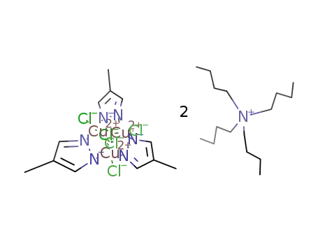 [N(n-C4H9)4]2[Cu3(μ3-Cl)2(μ-4-methylpyrazolato)3Cl3]