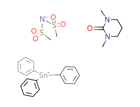 triphenyltin(IV)-dimesylamide-N,N'-dimethylpropyleneurea (1/1)