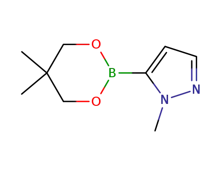 Molecular Structure of 1044851-76-4 (1-Methyl-1H-pyrazole-5-boronic acid neopentyl glycol ester)