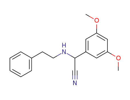 2-(3,5-dimethoxyphenyl)-2-(phenethylamino)acetonitrile