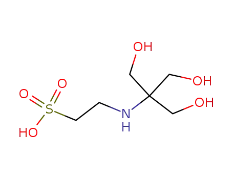 Molecular Structure of 7365-44-8 (2-[Tris(hydroxymethyl)methylamino]-1-ethanesulfonic acid)