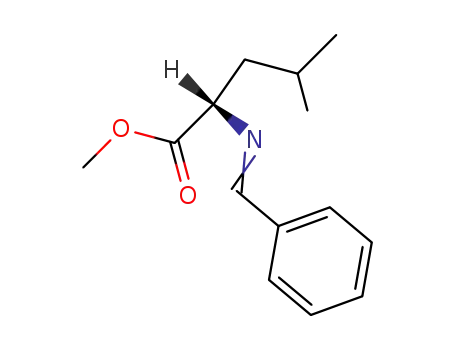 Molecular Structure of 75691-28-0 (L-Leucine, N-(phenylmethylene)-, methyl ester)