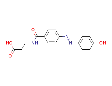 3-[4-(4-hydroxy-phenyl-azo)-benzoyl-amino]propionic acid