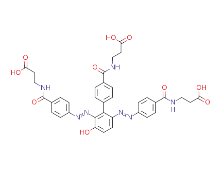 2,4-bis[[4[[(2-carboxyethyl)amino]carbonyl]phenyl]azo]-3-[4-[[(2-carboxyethyl)amino]carbonyl]phenyl]phenol