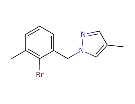 1-(2-bromo-3-methylbenzyl)-4-methyl-1H-pyrazole