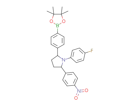 1-(4-fluorophenyl)-2-(4-nitrophenyl)-5-(4-(4,4,5,5-tetramethyl-1,3,2-dioxaborolan-2-yl)phenyl)pyrrolidine