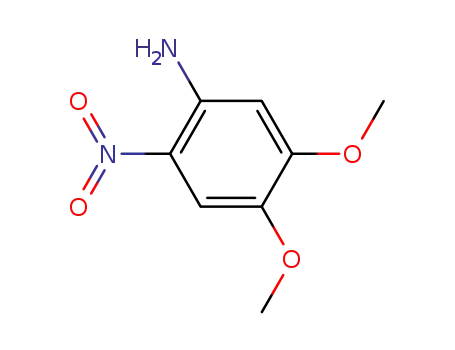 Molecular Structure of 7595-31-5 (4,5-Dimethoxy-2-nitroaniline)