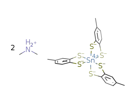 [Me2NH2]2[Sn(toluene-3,4-dithiolato)3]