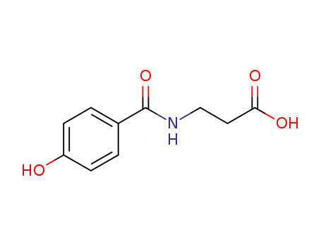 Molecular Structure of 773838-08-7 (b-Alanine, N-(4-hydroxybenzoyl)-)