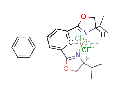 (S,S)-[2,6-bis(4'-isopropyl-2'-oxazolinyl)phenyl]vanadium(IV) trichloride*(benzene)