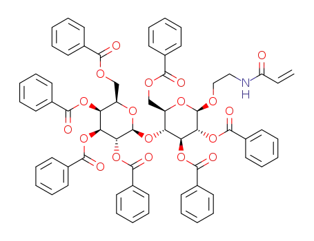 2-(N-acryloylamino)ethyl (2,3,4,6-tetra-O-benzoyl-β-D-galactopyranosyl)-(1->4)-2,3,6-tri-O-benzoyl-β-D-glucopyranoside