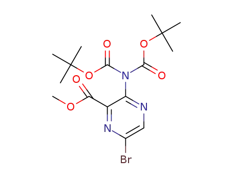 methyl 3-(bis(tert-butoxycarbonyl)amino)-6-bromopyrazine-2-carboxylate