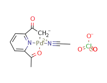 [Pd(O1,N1,C1-pyridine-2-acetyl-6-(C(O)CH2))(acetonitrile)]ClO4