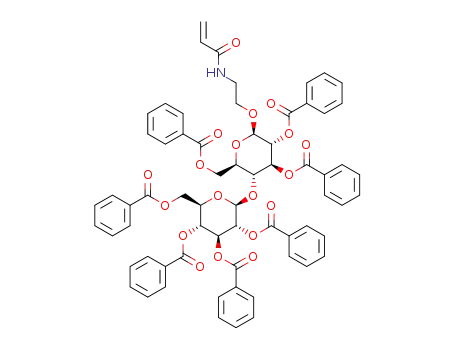 2-(N-acryloylamino)ethyl (2,3,4,6-tetra-O-benzoyl-β-D-glucopyranosyl)-(1->4)-2,3,6-tri-O-benzoyl-β-D-glucopyranoside