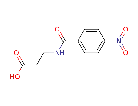 Molecular Structure of 59642-21-6 (N-(4-Nitrobenzoyl)-beta-alanine)