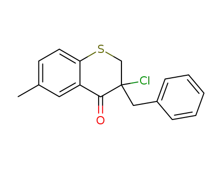 3-benzyl-3-chloro-6-methyl-thiochroman-4-one