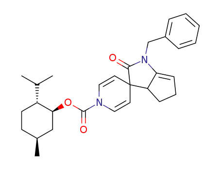 (1R,2S,5R)-5-methyl-2-(propan-2-yl)cyclohexyl 3-benzyl-2-oxo-3,5,6,6a-tetrahydro-1’H,2H-spiro[cyclopenta[b]pyrrole-1,4’-pyridine]-1’-carboxylate
