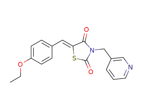 (Z)-5-(4-ethoxybenzylidene)-3-(pyridin-3-ylmethyl)thiazolidine-2,4-dione