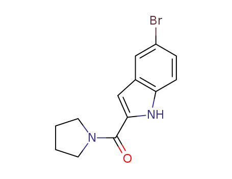 (5-bromo-1H-indol-2-yl)-pyrrolidin-1-yl-methanone
