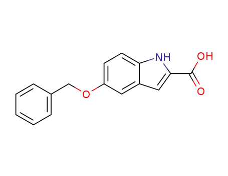 Molecular Structure of 6640-09-1 (5-BENZYLOXYINDOLE-2-CARBOXYLIC ACID)