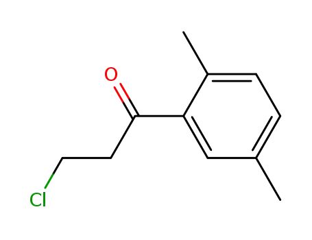 Molecular Structure of 22422-19-1 (3-chloro-1-(2,5-dimethylphenyl)propan-1-one)