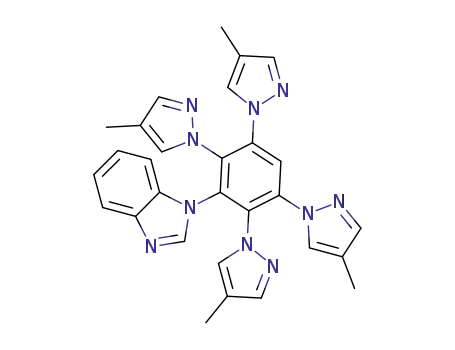1-(2,3,5,6-tetrakis(4-methyl-1H-pyrazol-1-yl)phenyl)-1H-benzo[d]imidazole