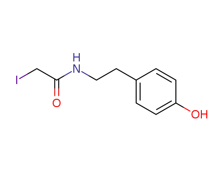 Molecular Structure of 53527-07-4 (N-iodoacetyltyramine)