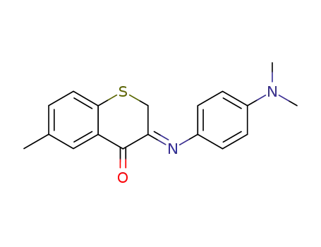 3-(4-dimethylamino-phenylimino)-6-methyl-thiochroman-4-one