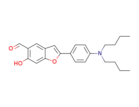 2-(4-(dibutylamino)phenyl)-6-hydroxybenzofuran-5-carbaldehyde