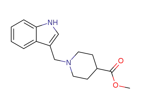 1-indol-3-ylmethyl-piperidine-4-carboxylic acid methyl ester