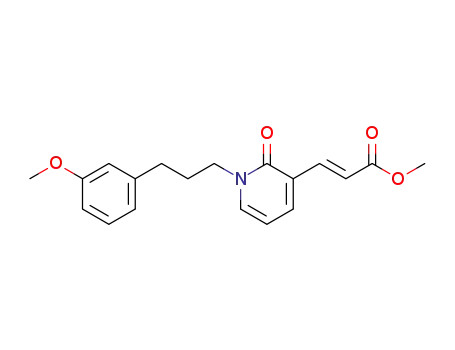 (E)-methyl 3-(1-(3-(3-methoxyphenyl)propyl)-2-oxo-1,2-dihydropyridin-3-yl)acrylate