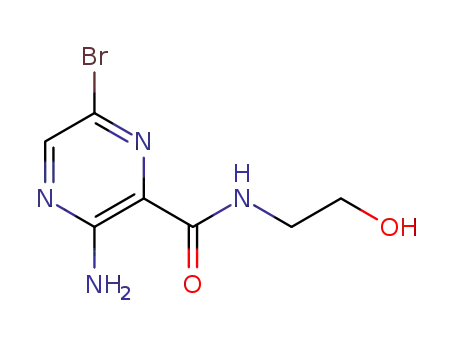 3-amino-6-bromo-N-(2-hydroxyethyl)pyrazine-2-carboxamide