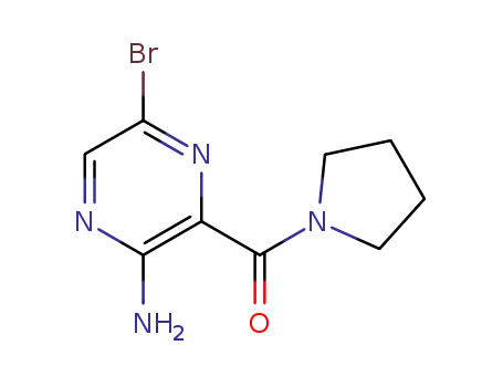(3-amino-6-bromopyrazin-2-yl)(pyrrolidin-1-yl)methanone