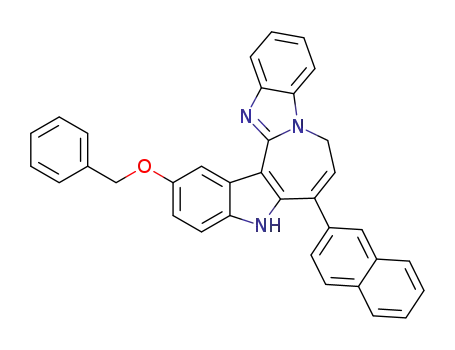 2-(benzyloxy)-6-(2-naphthyl)-5,8-dihydroindolo[3',2':3,4]azepino[1,2-a]benzimidazole