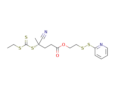 (S)-2-(pyridin-2-yldisulfanyl)ethyl 4-cyano-4-(((ethylthio)carbonothioyl)thio)pentanoate