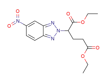 diethyl 2-(5-nitro-2H-benzo[d][1,2,3]triazol-2-yl)pentanedioate