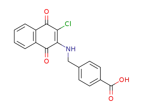 4-(((3-chloro-1,4-dioxo-1,4-dihydronaphthalen-2-yl)amino)methyl)benzoic acid