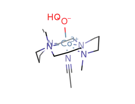 [CoIII(1,4,8,12-tetramethyl-1,4,8,12-tetraazacyclopentadecane)(O2H)(CH3CN)]2+