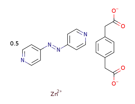 [Zn(μ4-1,4-phenylenediacetate)(μ-4,4′-azobis(pyridine))0.5]n