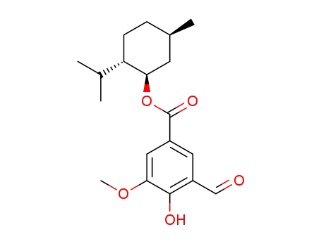(-)-menthyl 3-formyl-4-hydroxy-5-methoxybenzoate