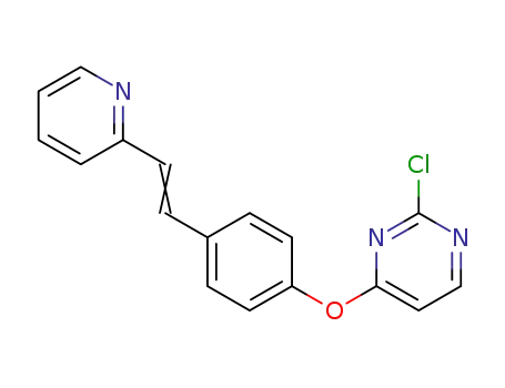 2-chloro-4-(4-(2-(2-pyridinyl)ethenyl)phenoxy)pyrimidine