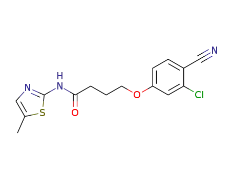 4-(3-chloro-4-cyanophenoxy)-N-(5-methylthiazol-2-yl)butanamide