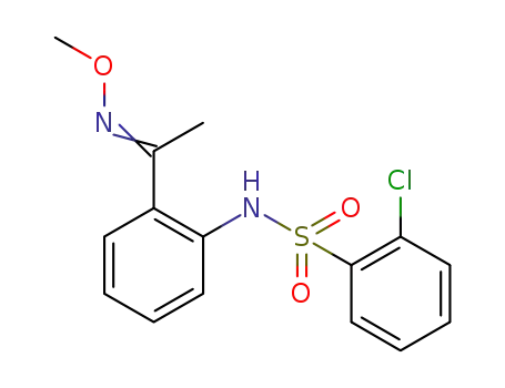 N-[2-(1-(methoxyimino)ethyl)phenyl]-2-chlorobenzenesulfonamide