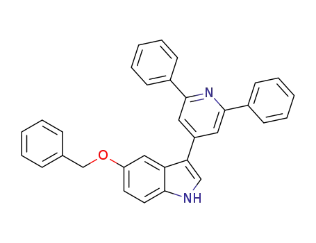 5-(benzyloxy)-3-(2,6-diphenylpyridin-4-yl)-1H-indole