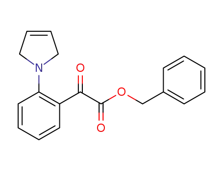benzyl 2-(2-(2,5-dihydro-1H-pyrrol-1-yl)phenyl)-2-oxoacetate