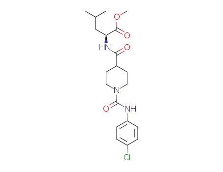 methyl (1-((4-chlorophenyl)carbamoyl)piperidine-4-carbonyl)-L-leucinate