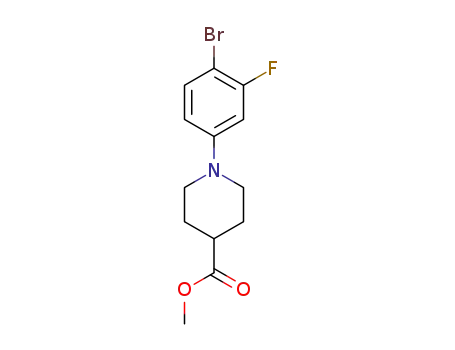 methyl 1-(4-bromo-3-fluorophenyl)piperidine-4-carboxylate