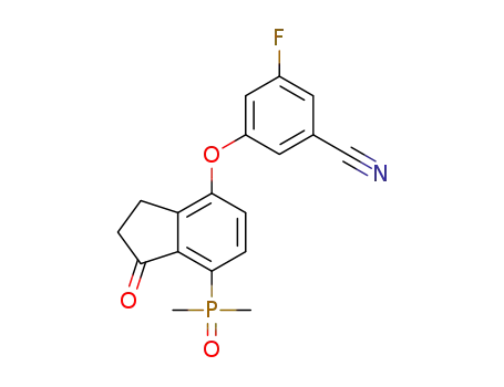 3-[(7-(dimethyloxophosphine)-1-oxo-indan-4-yl)oxy]-5-fluorobenzonitrile