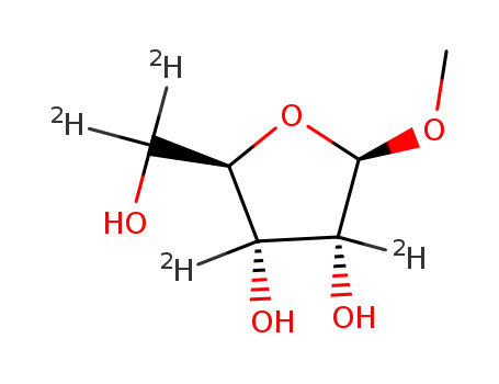 2,3,5,5'-tetradeuterated methyl β-D-ribofuranoside