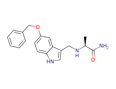 (S)-2-((5-(benzyloxy)-1H-indol-3-yl)methylamino)propanamide
